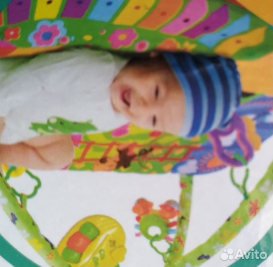 Музыкальный игровой мягкий коврик с ростомером