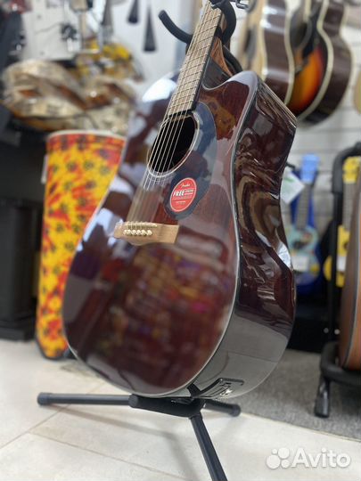 Гитара электроакустическая fender CD-60SCE ALL MAH