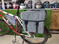 Туристическая сумка для велосипеда. Цвет серый