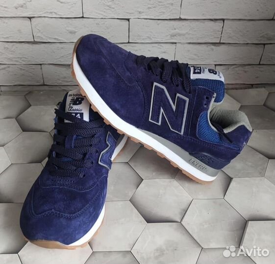 Кроссовки замшевые для девочек NEW balance 574