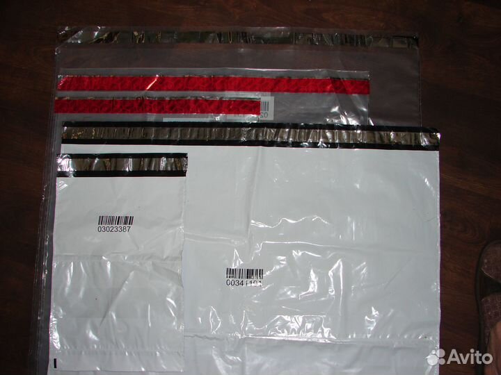 Курьерские пакеты белые без кармана, почтовые