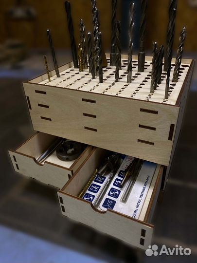 Подставка под сверла от 1 до 14мм + 2 ящика