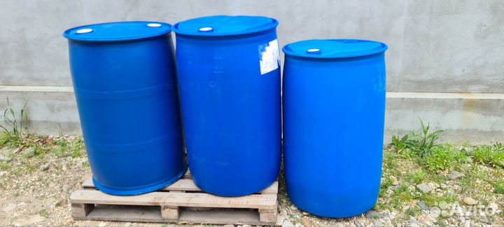 Бочка пластиковая 227 литров б.у