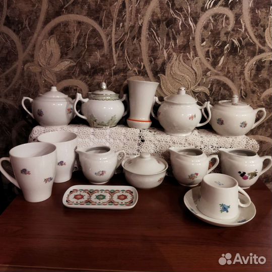 Бокалы, молочники, сахарница Вербилки