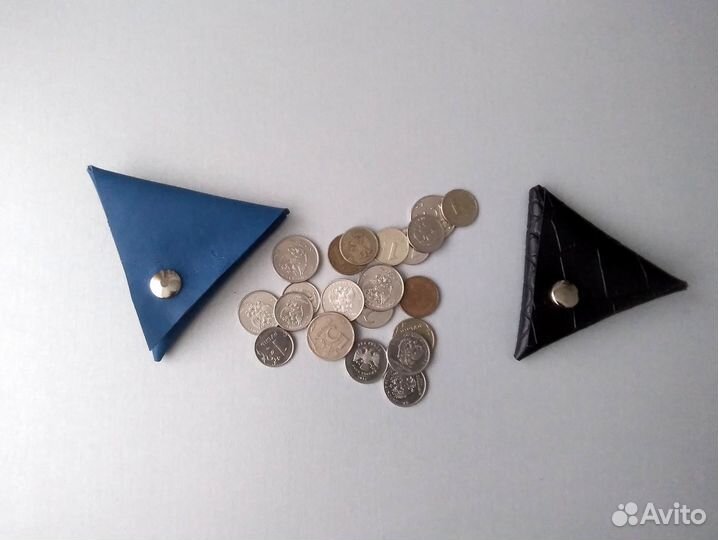 Кошелёк Монетница чехол для наушников натур. кожа