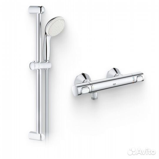 Душевой комплект Термостат Grohe Grohtherm 34793000 для душа + Гарнитур Tempesta New 27598001