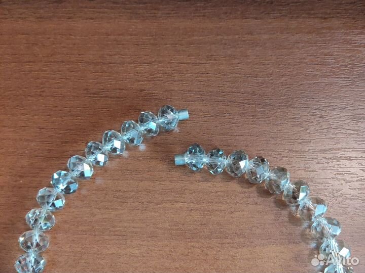 Бусы горный хрусталь