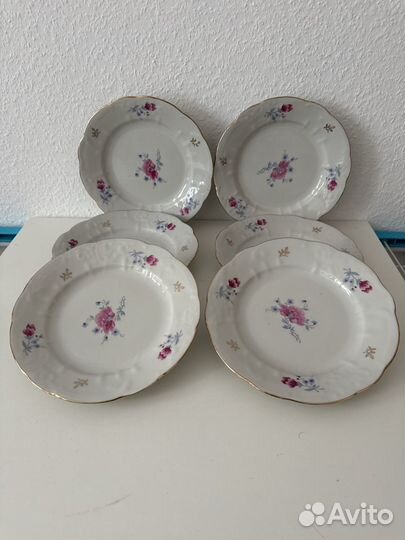 Тарелка нежность фарфор Барановка 1960-е гг СССР