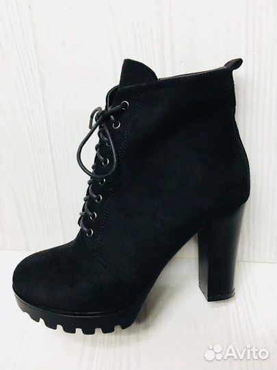 Ботильоны женские замшевые 38 39