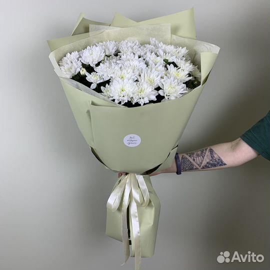 Букет из 9 хризантем