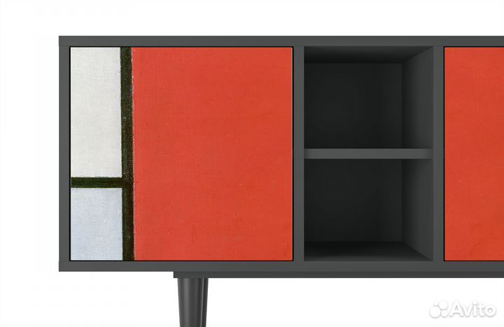 Тв-тумба T5 - Антрацит - Composition with Blue, Re