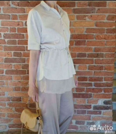 Рубашка Fabiana Filippi 46 оригинал шёлк хлопок