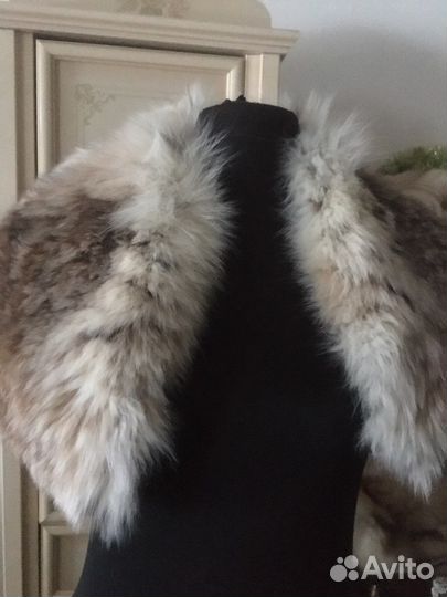 Шапка и горжетка воротник из Рыси