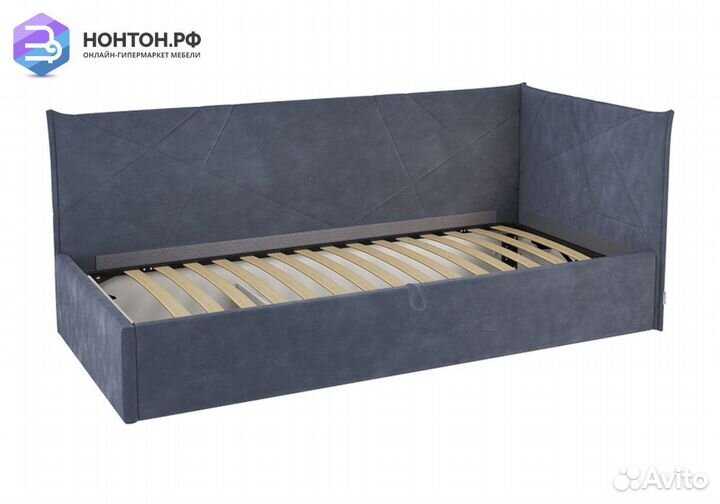 Кровать Квест 0.9 синяя