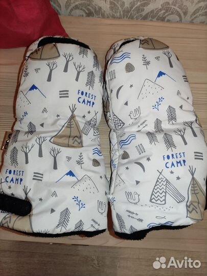 Муфта варежки на коляску leokid