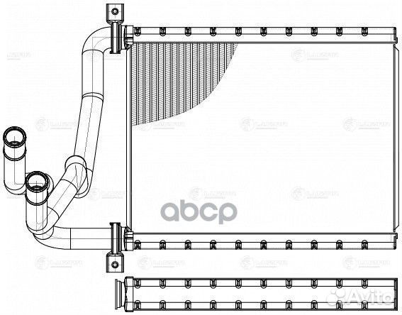 LRH 1912 радиатор печки Toyota Corolla 01/Ave