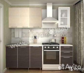 Кухня Радуга 1,5 м Венге/дуб