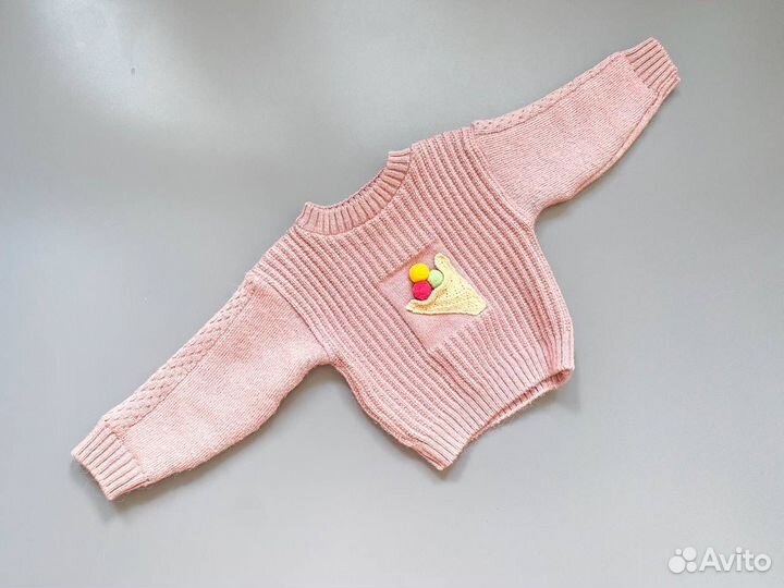 Теплый костюм для девочки 86