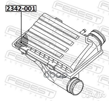 Фильтр воздушный 2342001 Febest