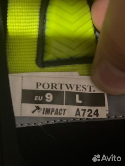 Перчатки рабочие portwest Impact с подкладкой A724