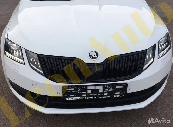 Ноускат Skoda Octavia A7 candy white