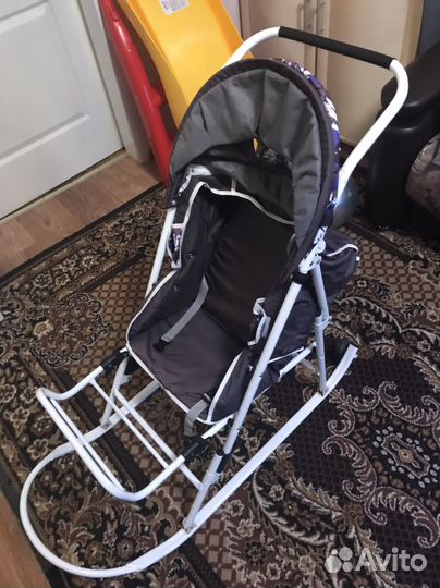 Детские санки коляска