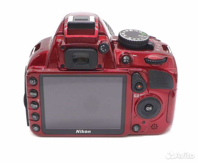 Nikon D3100 kit красный (пробег 2855 кадров)