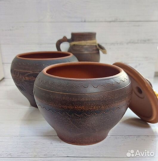 Горшок керамика для запекания