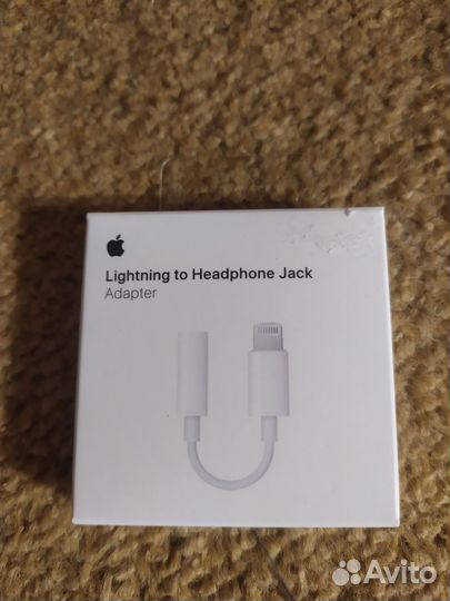 Переходник Apple на mini jack 3.5 запечатанный