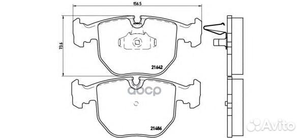 К-т дисков. тормоз. колодок P06021 Brembo