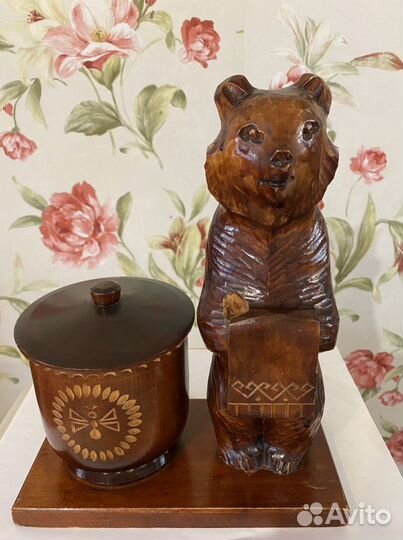 Мишка деревянный СССР