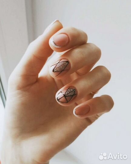 Маникюр,покрытие ногтей, дизайн ногтей, френч, нар