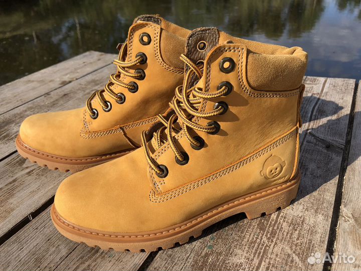 Ботинки кожаные демисезонные, 36