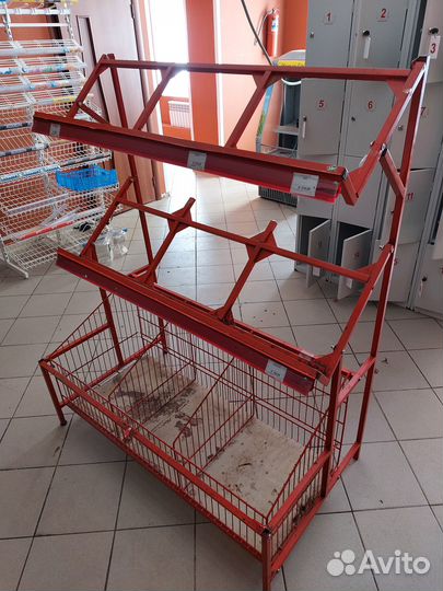 Кассовый бокс, стеллаж, холодильная витрина