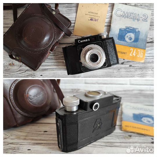 Старые фотоаппараты Зоркий 2, Зенит, Смена, Балда