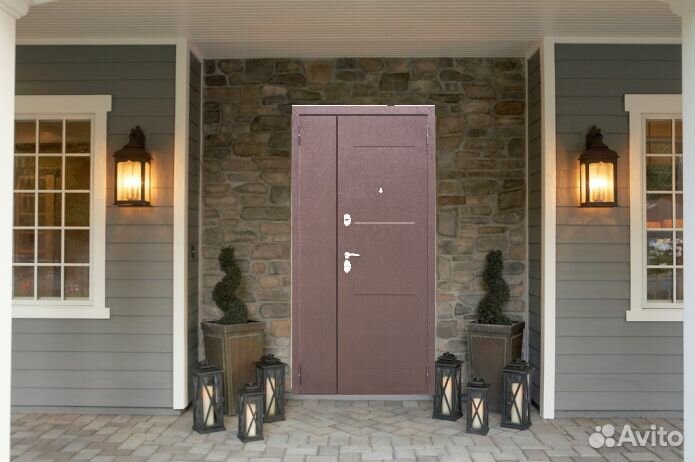 Двери входные двухстворчатые, производство