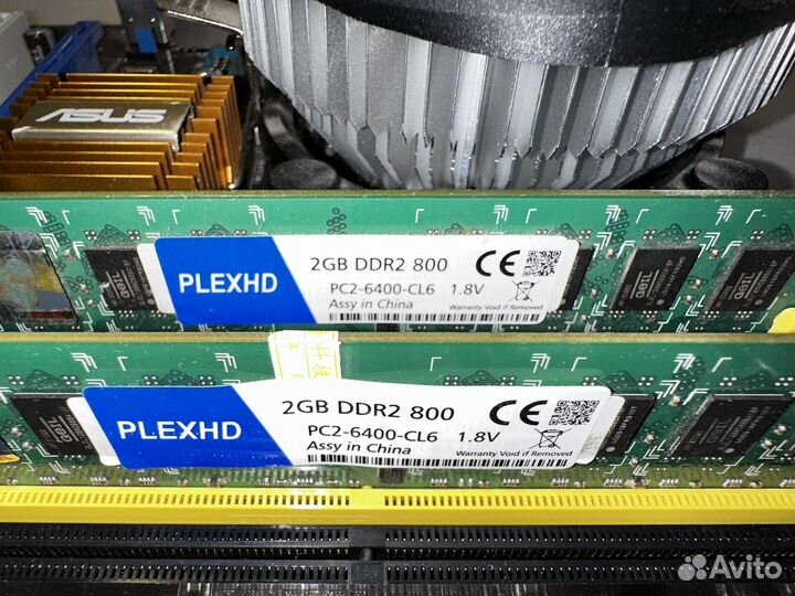 Материнская плата socket 775 + CPU + RAM