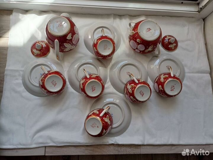 Чайный сервиз вербилки СССР Слива