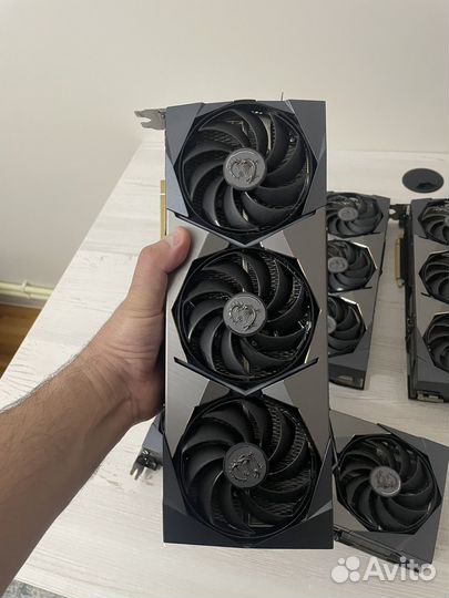Видеокарта RTX MSI 3070ti Suprime X 4шт