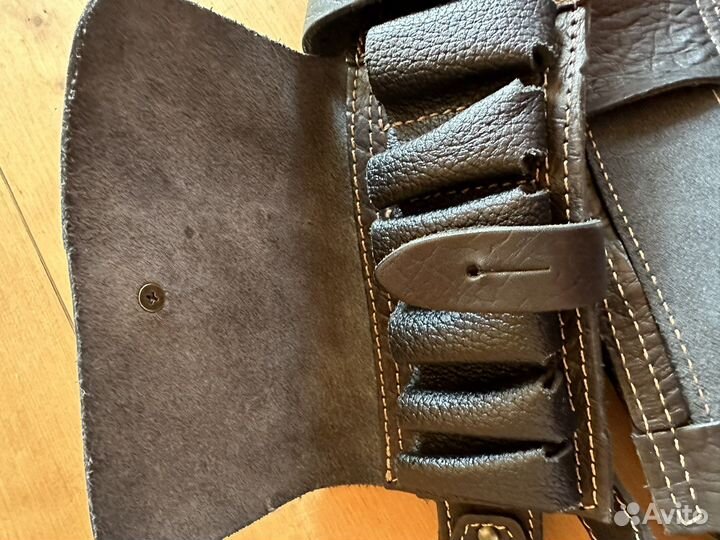 Патронташ 12 калибр на 20 патронов закрытый кожа