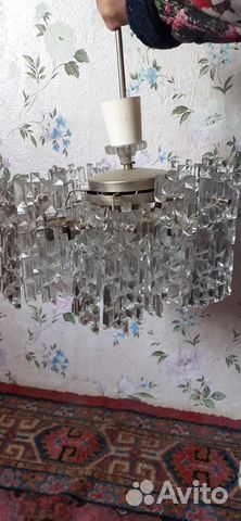 Хрустальная люстра СССР винтажная