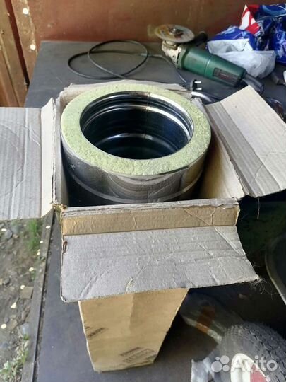 Сендвич труба нержавейка новая (Доставка)