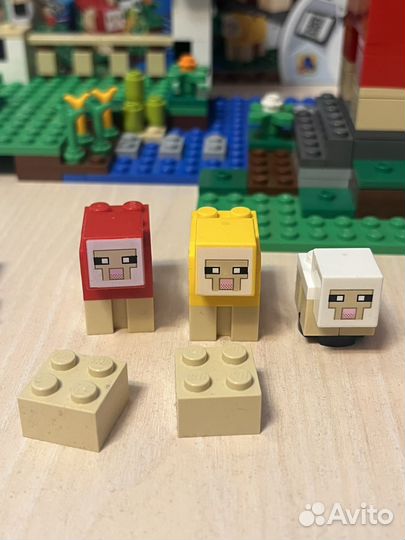 Lego minecraft 21153 шерстяная ферма