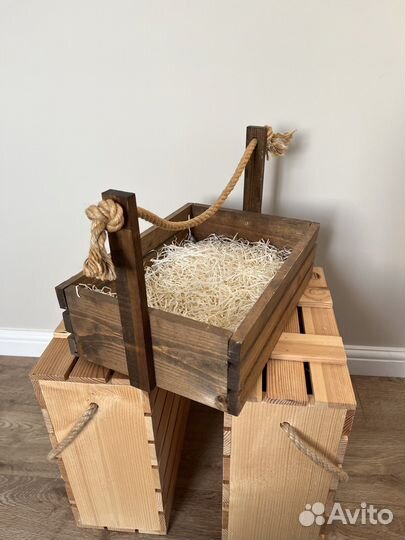 Ящик деревянный подарочный