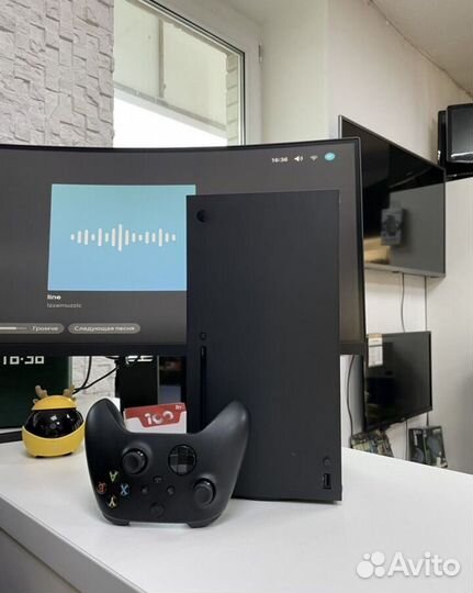 Xbox series x и телевизор Dexp 55