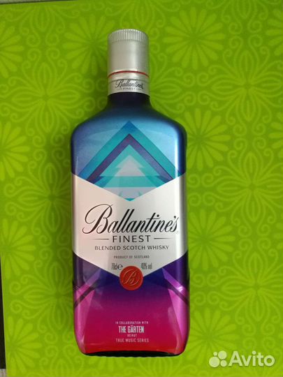 Бутылка из под виски Ballantines, пустая, 0,7 л