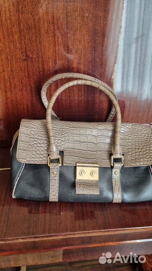 Сумка женская натуральная кожа италия бу