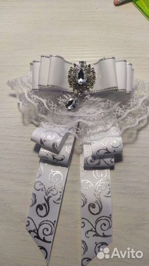 Брошь-галстук школьная для девочек