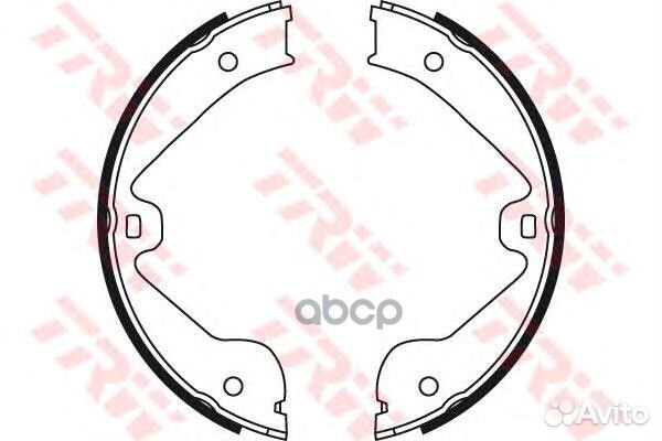 Колодки тормозные барабанные GS8718 TRW
