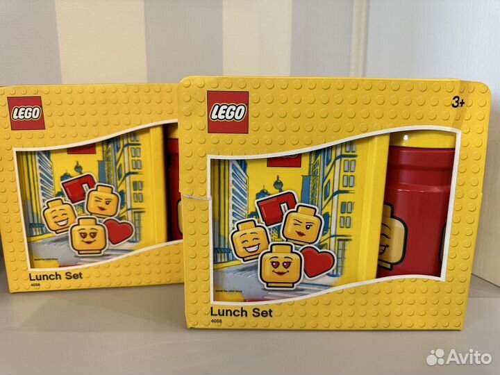 Бутылочки для воды Lego, ланч бокс Lego